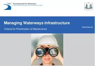Managing Waterways Infrastructure