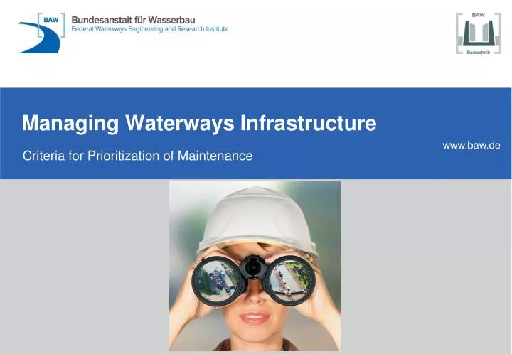 managing waterways infrastructure