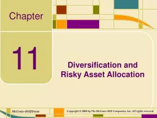 Diversification and Risky Asset Allocation