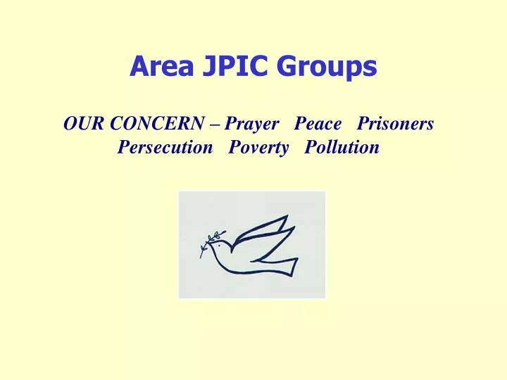 area jpic groups