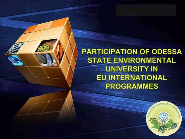 participation of odessa state environmental university in eu international programmes