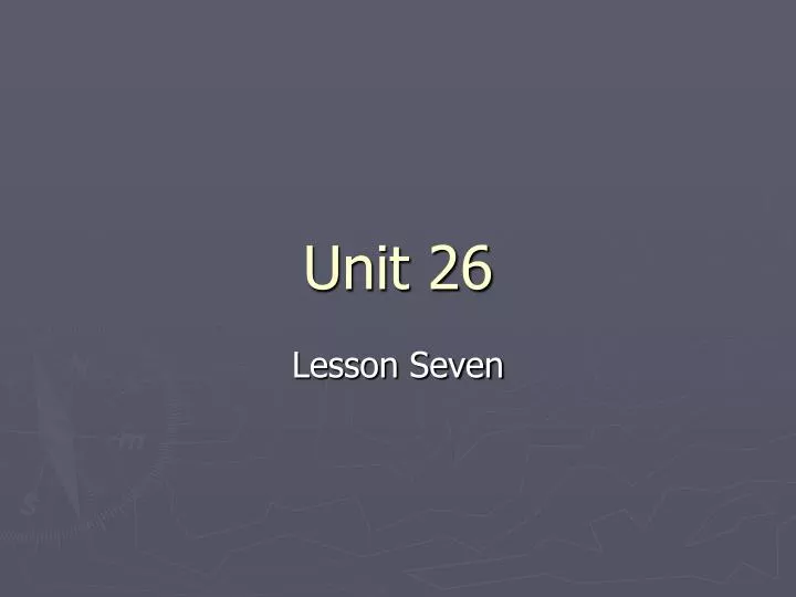 unit 26