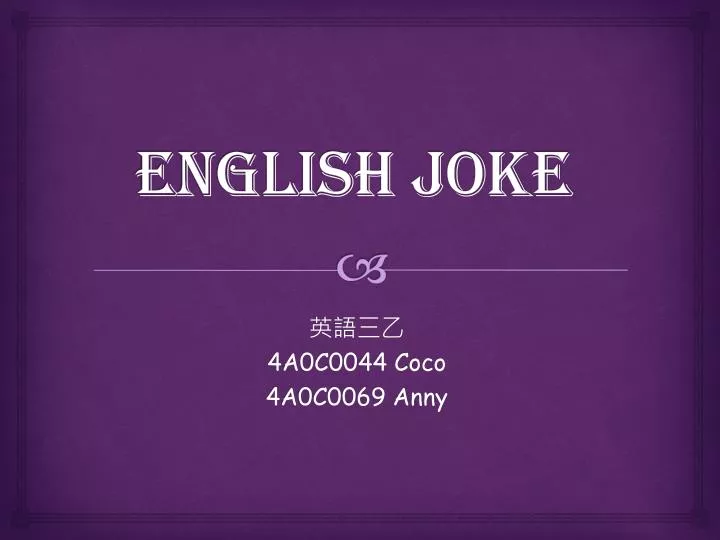 english joke
