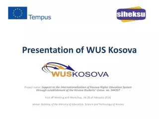 presentation of wus kosova