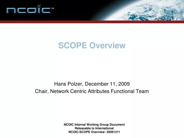 scope overview