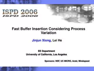 Fast Buffer Insertion Considering Process Variation