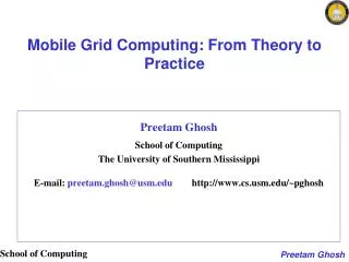 Mobile Grid Computing: From Theory to Practice