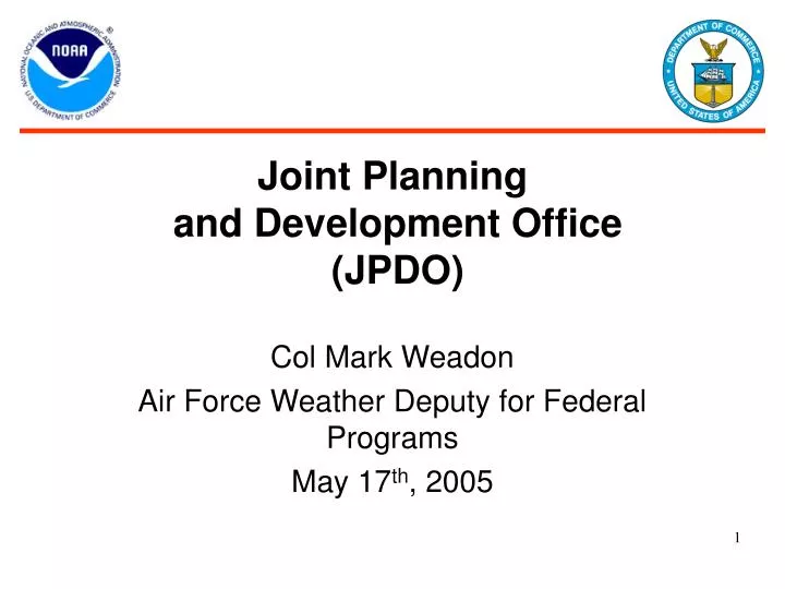 joint planning and development office jpdo