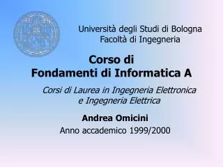 corso di fondamenti di informatica a