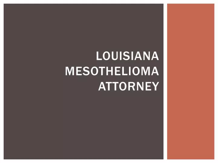 louisiana mesothelioma attorney