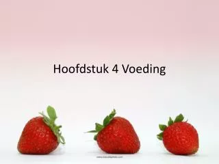 hoofdstuk 4 voeding