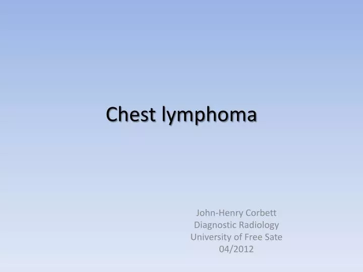 chest lymphoma