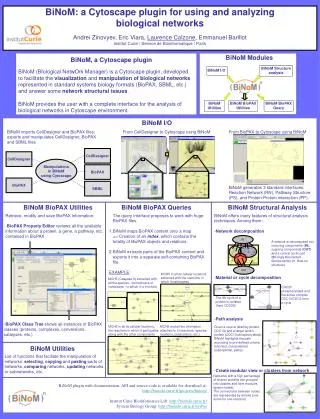 BiNoM: a Cytoscape plugin for using and analyzing biological networks