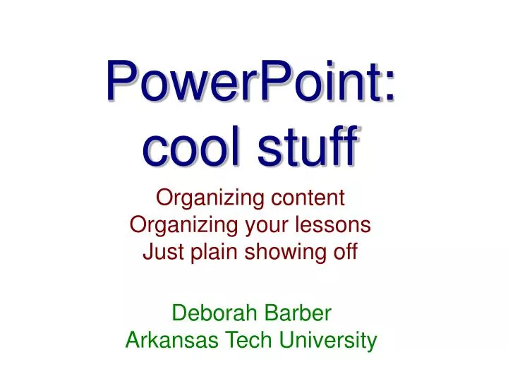 powerpoint cool stuff