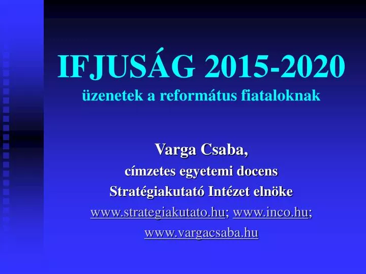 ifjus g 2015 2020 zenetek a reform tus fiataloknak