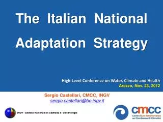 The Italian National Adaptation Strategy