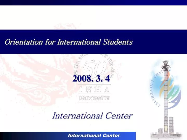orientation for international students