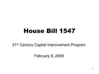 House Bill 1547