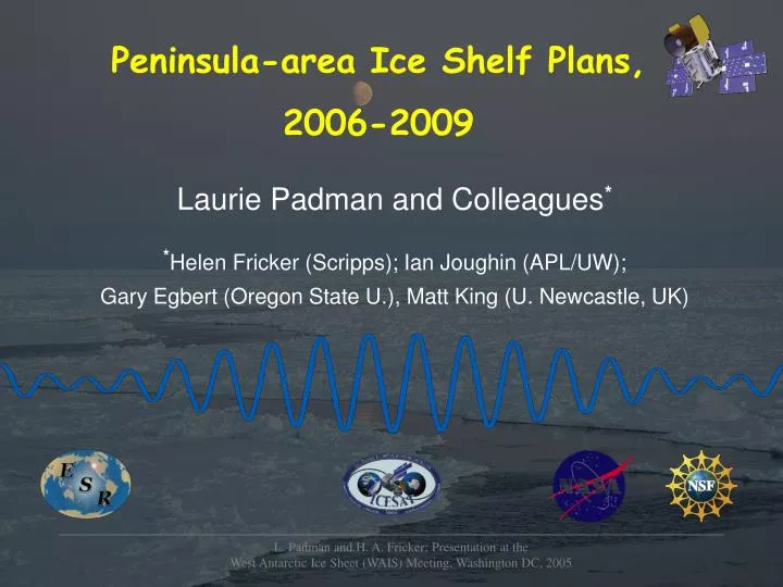 peninsula area ice shelf plans 2006 2009