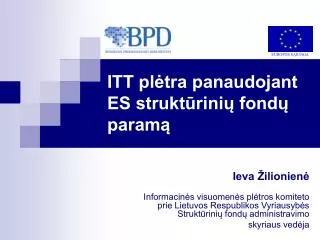 itt pl tra panaudojant es strukt rini fond param