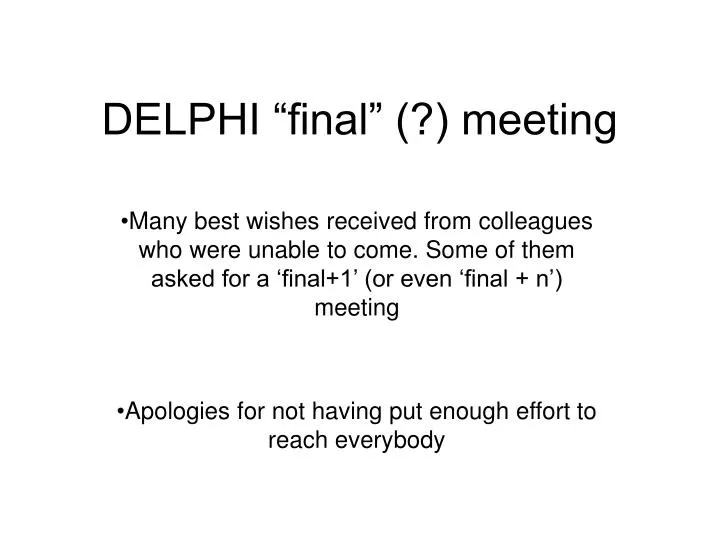 delphi final meeting