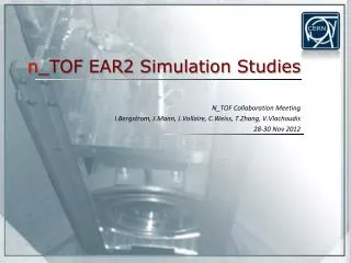 n _TOF EAR2 Simulation Studies