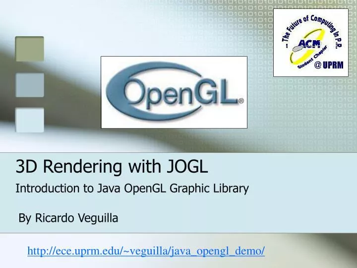 3d rendering with jogl