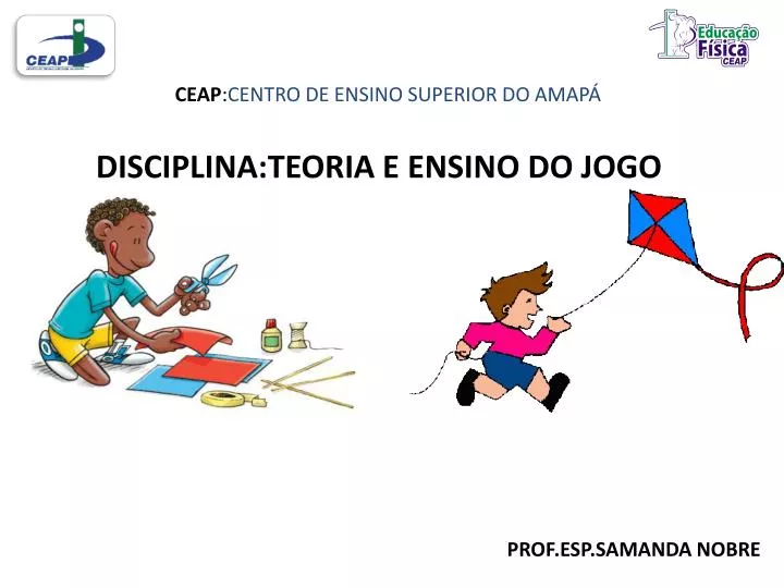 JOGOS MOTORES E COOPERATIVOS  Educação Física 