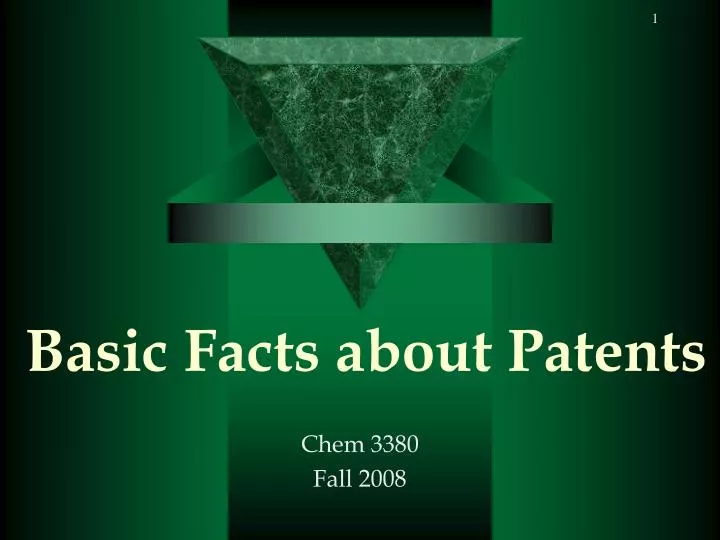 basic facts about patents