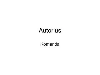 autorius