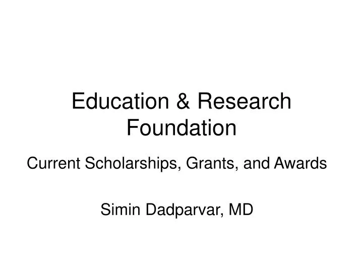 education research foundation