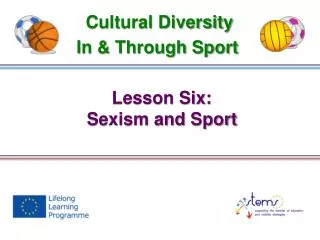 Lesson Six: Sexism and Sport