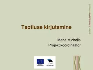 taotluse kirjutamine