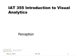 IAT 355 Introduction to Visual Analytics