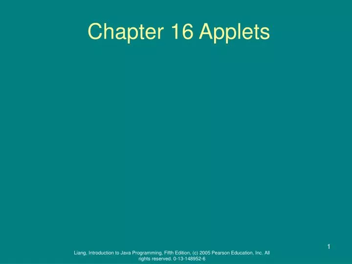chapter 16 applets