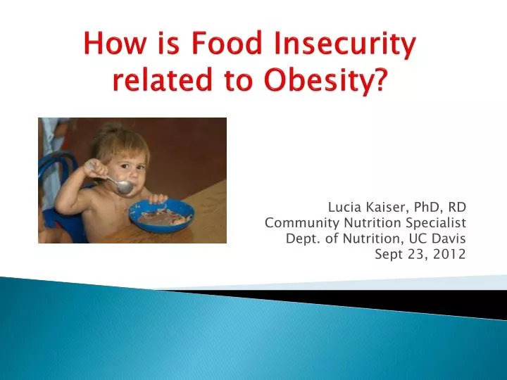 how is food insecurity related to obesity