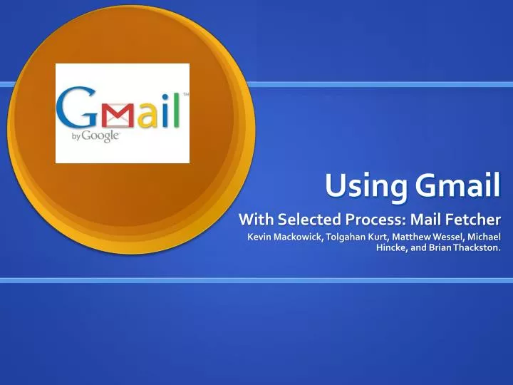 using gmail