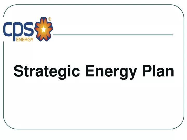 strategic energy plan