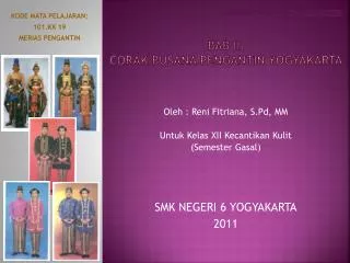 bab ii corak busana pengantin yogyakarta