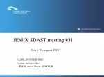 JEM-X SDAST meeting #31 - slide 1