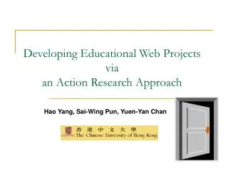 Developing Educational Web Projects via an Action Research Approach