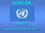 Model United Nations - slide 1