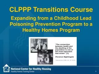 CLPPP Transitions Course