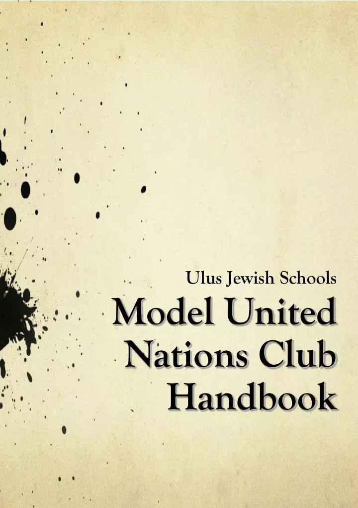model united nations club handbook