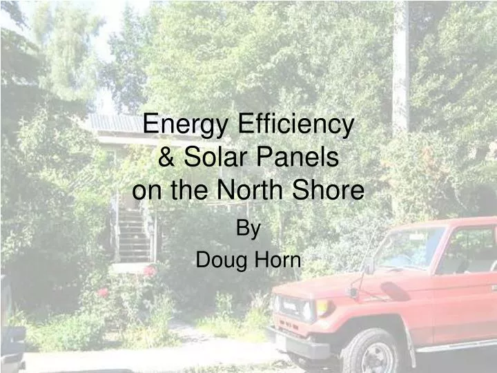 energy efficiency solar panels on the north shore