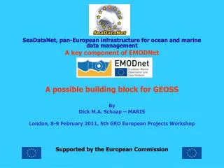 SeaDataNet, pan-European infrastructure for ocean and marine data management