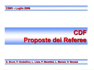 cdf proposte dei referee