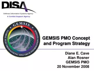 GEMSIS PMO Concept and Program Strategy