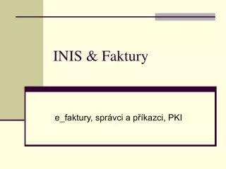 inis faktury