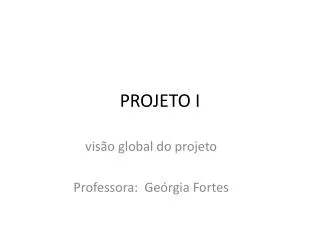 projeto i